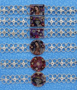 13-I Pulseras de 6 Puntos Alpaca