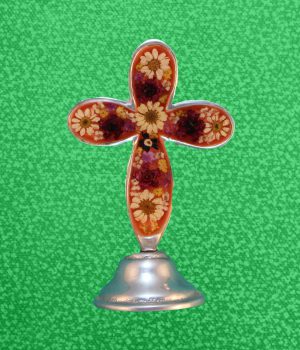 14-C Cruz Trebol De Pie Pewter