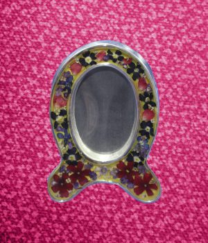 01-P Portarretrato Mini Ovalado Pewter