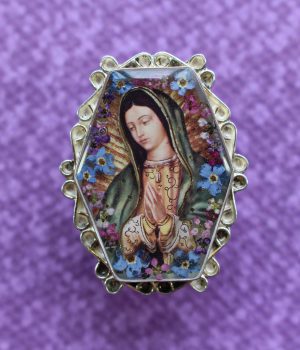 22-B Anillo de Alpaca Barroco Grande