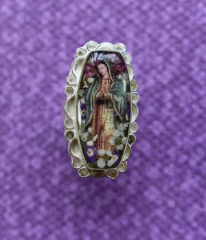 23-B Anillo Alpaca Barroco Mediano