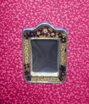 02-P Portarretrato Mini Cuadrado Pewter